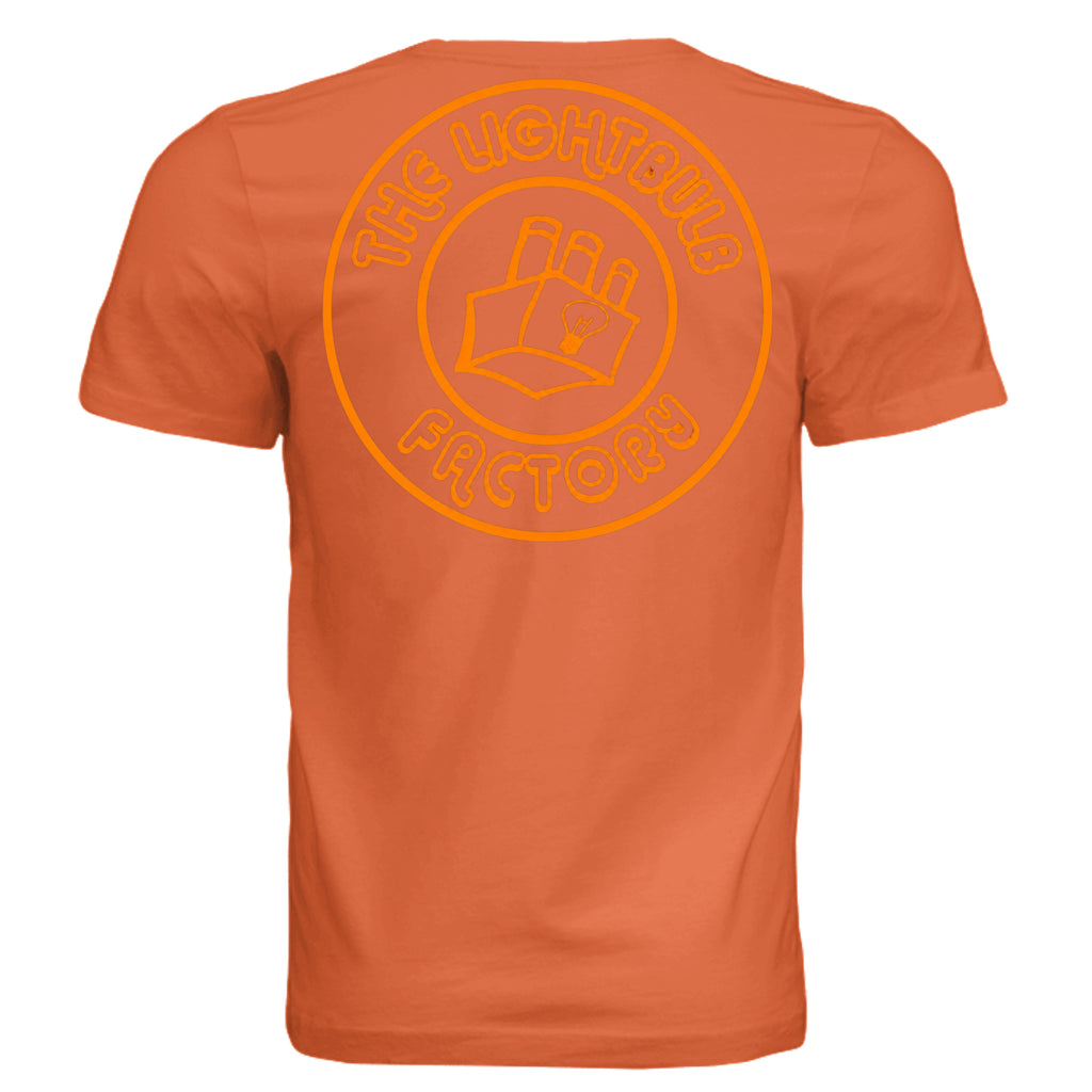 Solid Orange Triblend - 3413C - BACK