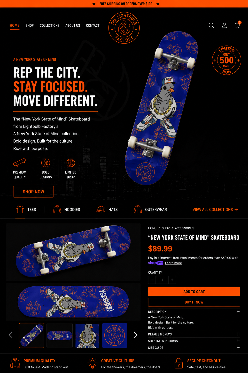 New York State of Mind Skateboard