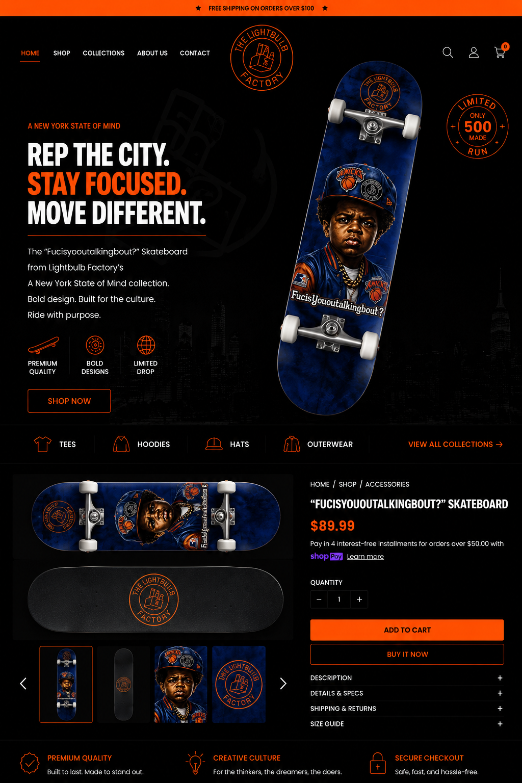 Fucisyououtalkingbout? Skateboard